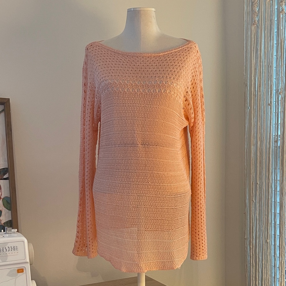 *NWOT* Cato Pale Pink Knit Long Sleeve Sweater | Size 18/20W - Picture 1 of 5